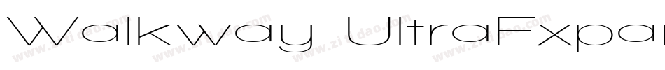 Walkway UltraExpand字体转换